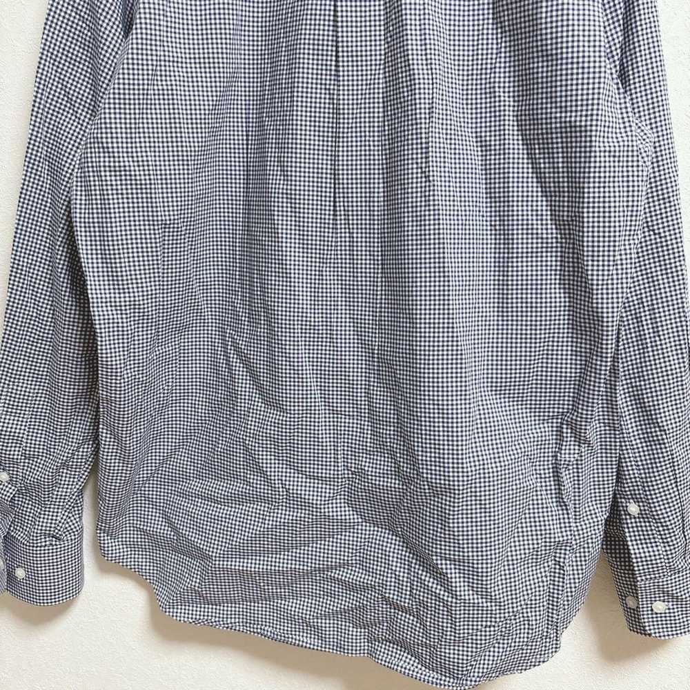 Uniqlo Gingham Check Long Sleeve Shirt [M] Navy M… - image 9