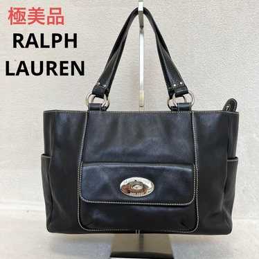 Excellent condition Ralph Lauren black A4 genuine 