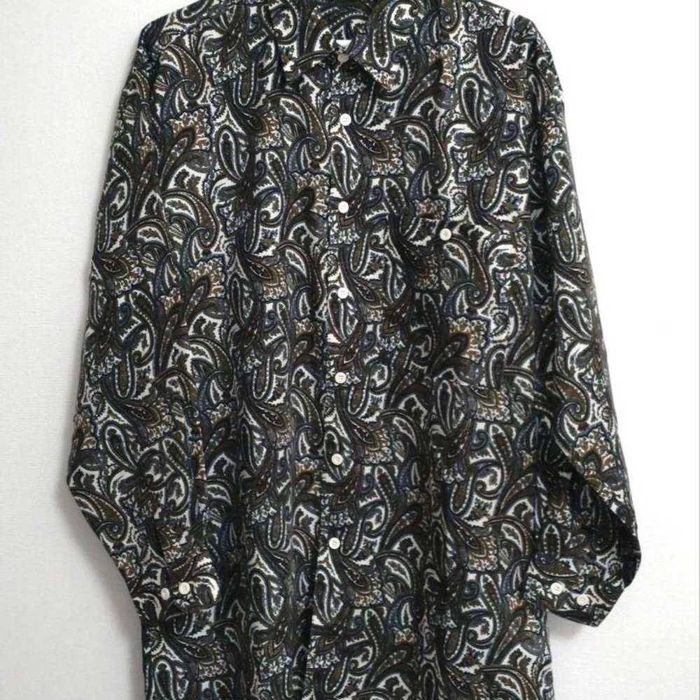 Vintage paisley pattern long-sleeved shirt. - image 1