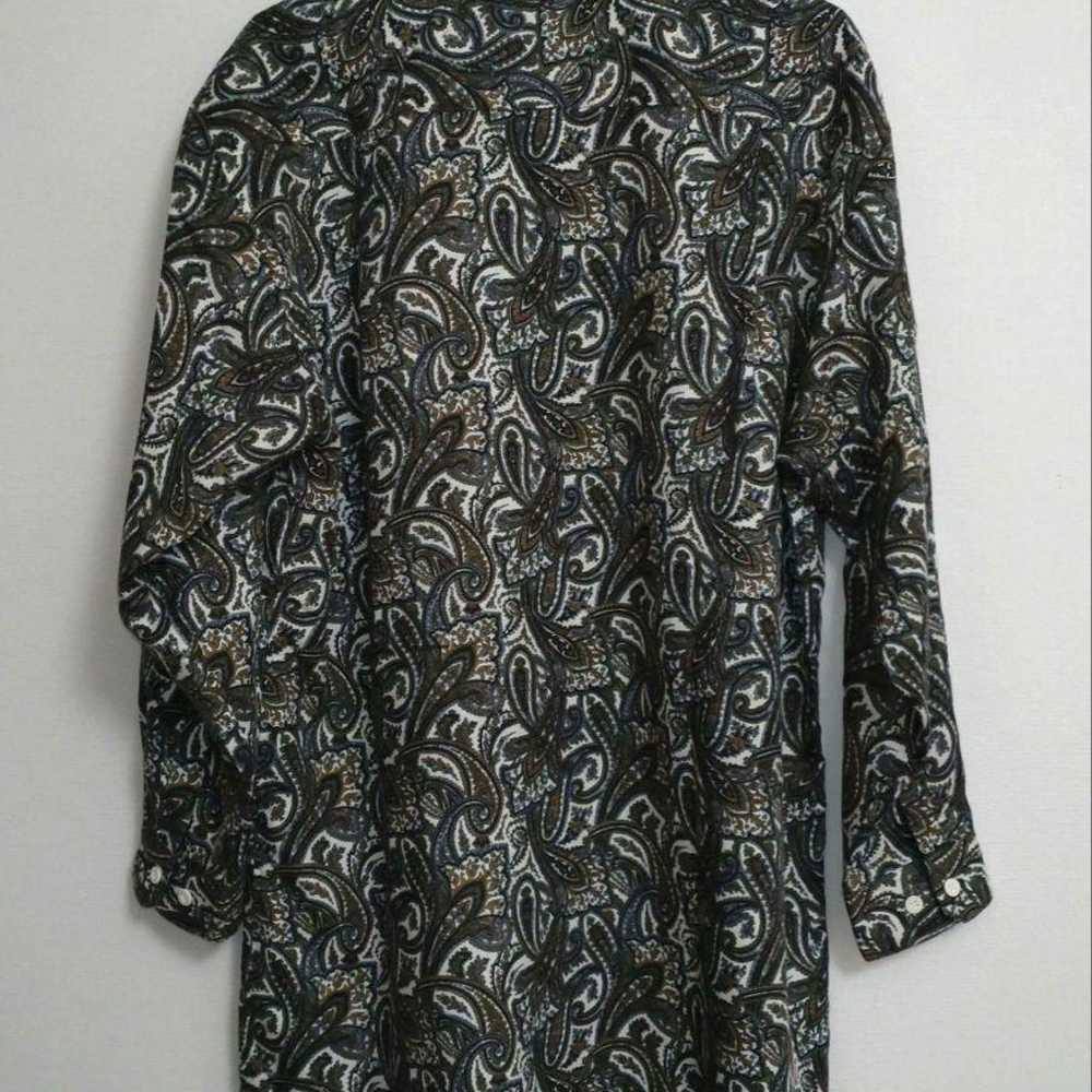 Vintage paisley pattern long-sleeved shirt. - image 2