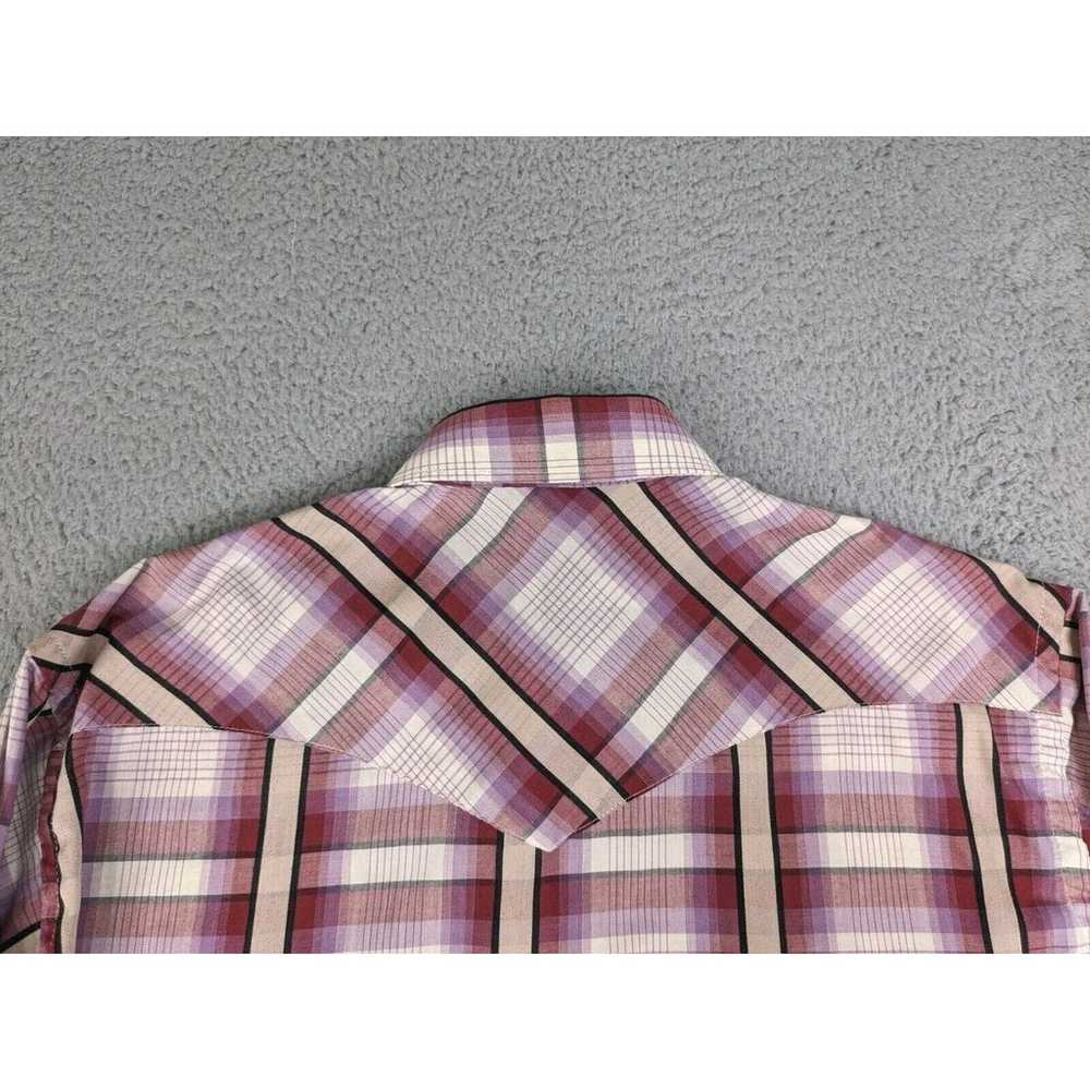 Vtg Wrangler Shirt Men's 15.5-33 Red Plaid X Long… - image 10