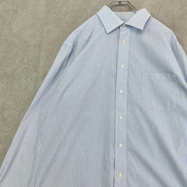 Chaps Striped Shirt Long Sleeve Shirt Vintage Whit