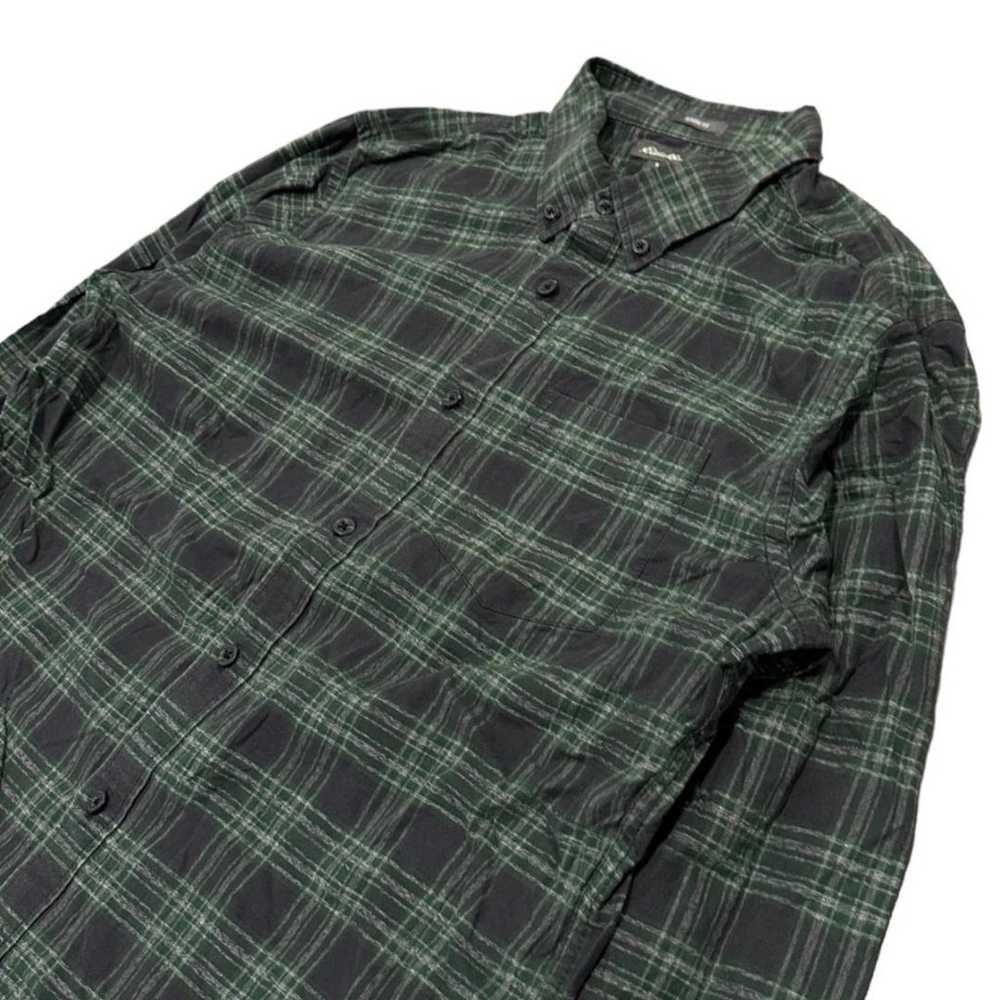 Eddie Bauer BD Long Sleeve Shirt Green and Black … - image 5