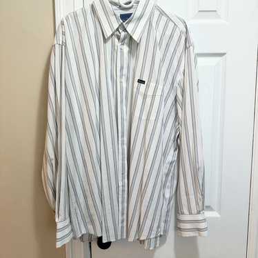 Vintage Faconnable dress shirt mens 2XL XXL strip… - image 1