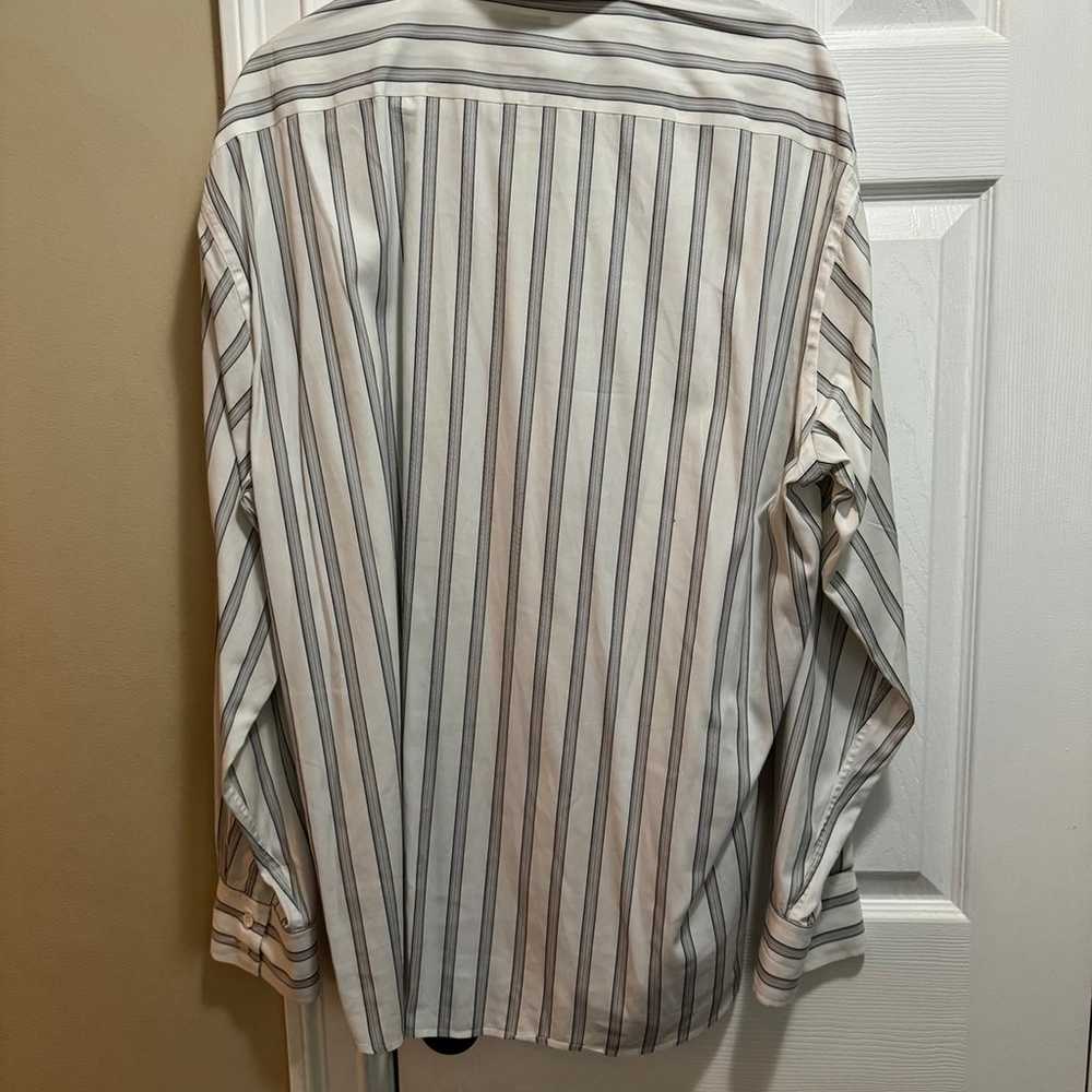 Vintage Faconnable dress shirt mens 2XL XXL strip… - image 2