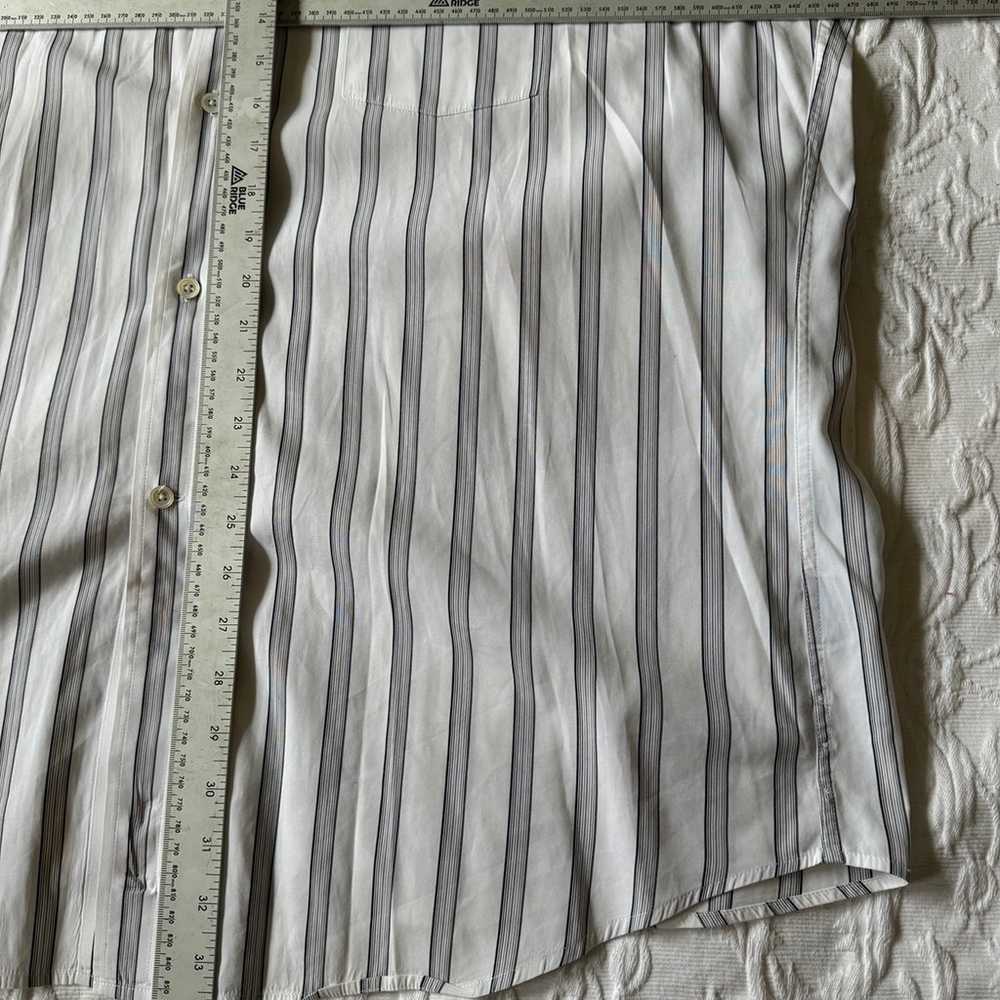 Vintage Faconnable dress shirt mens 2XL XXL strip… - image 6