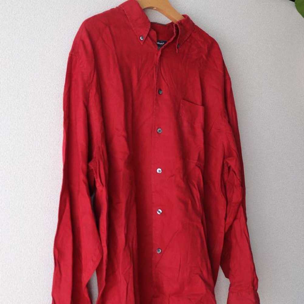 Eddie Bauer Red Linen Shirt. - image 2