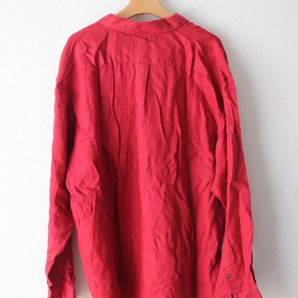 Eddie Bauer Red Linen Shirt. - image 4