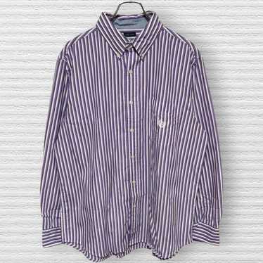 【Chaps Striped Shirt】CHAPS Long Sleeve Button Down