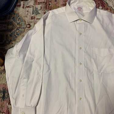 Brooks Brothers white long-sleeve shirt.