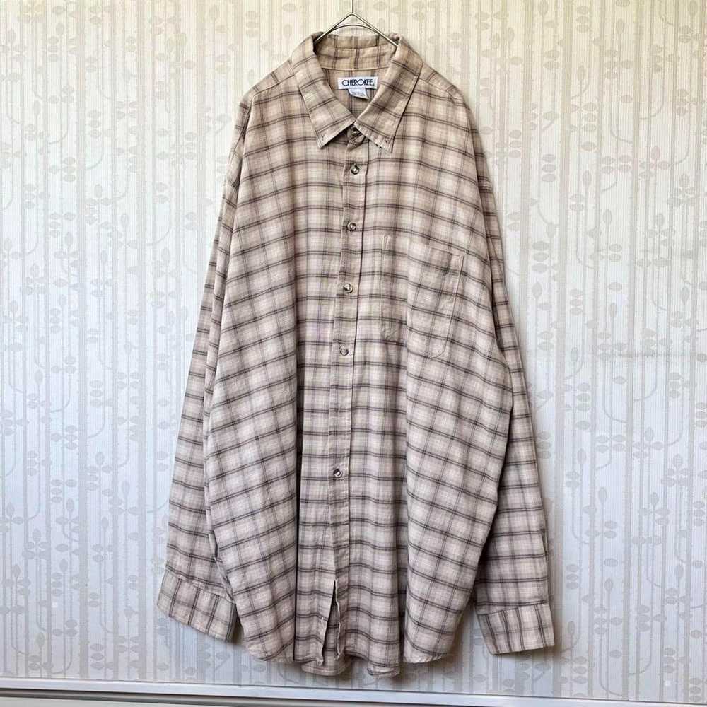 CHEROKEE Cherokee Long Sleeve Checked Shirt Vinta… - image 2