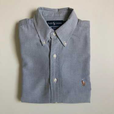 Ralph Lauren 90s classic Oxford BD long-sleeve sh… - image 1