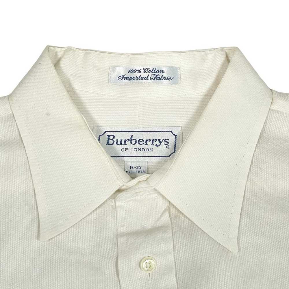 Vintage Burberry Men's Button Down Dress Shirt si… - image 3