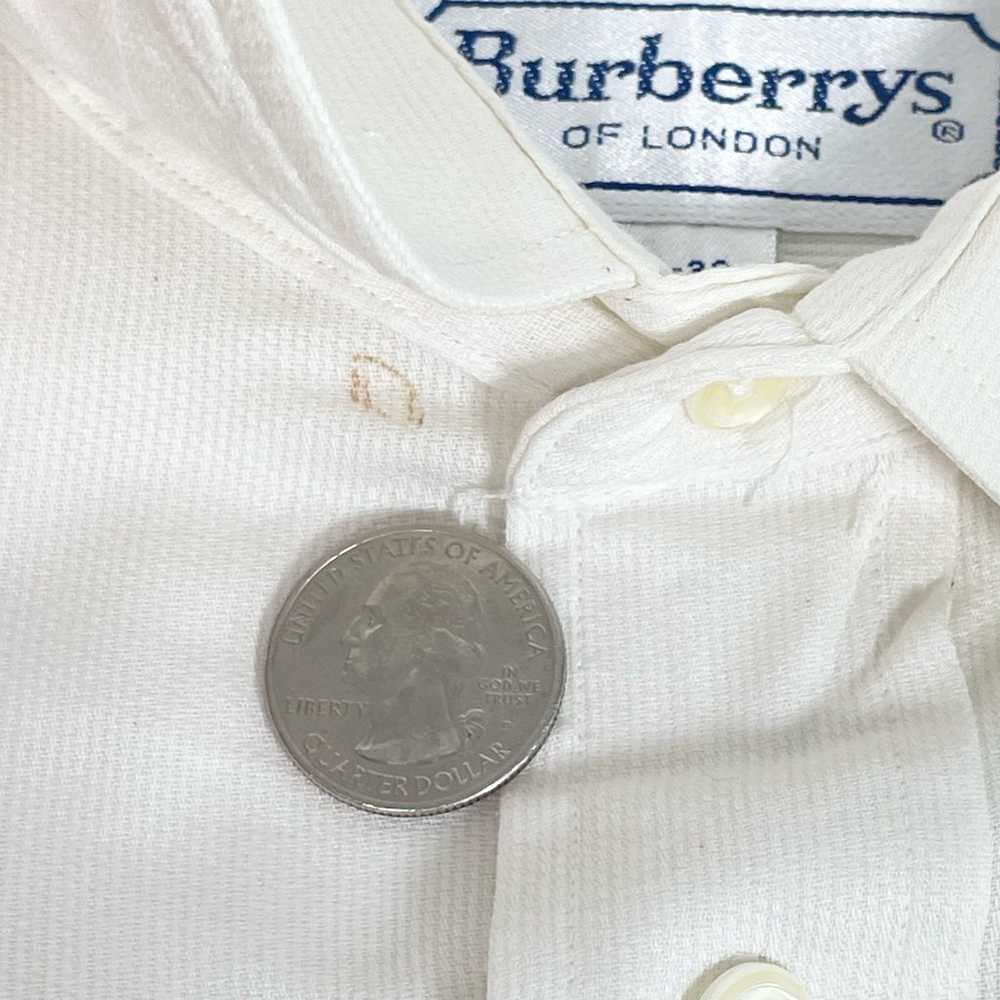 Vintage Burberry Men's Button Down Dress Shirt si… - image 4