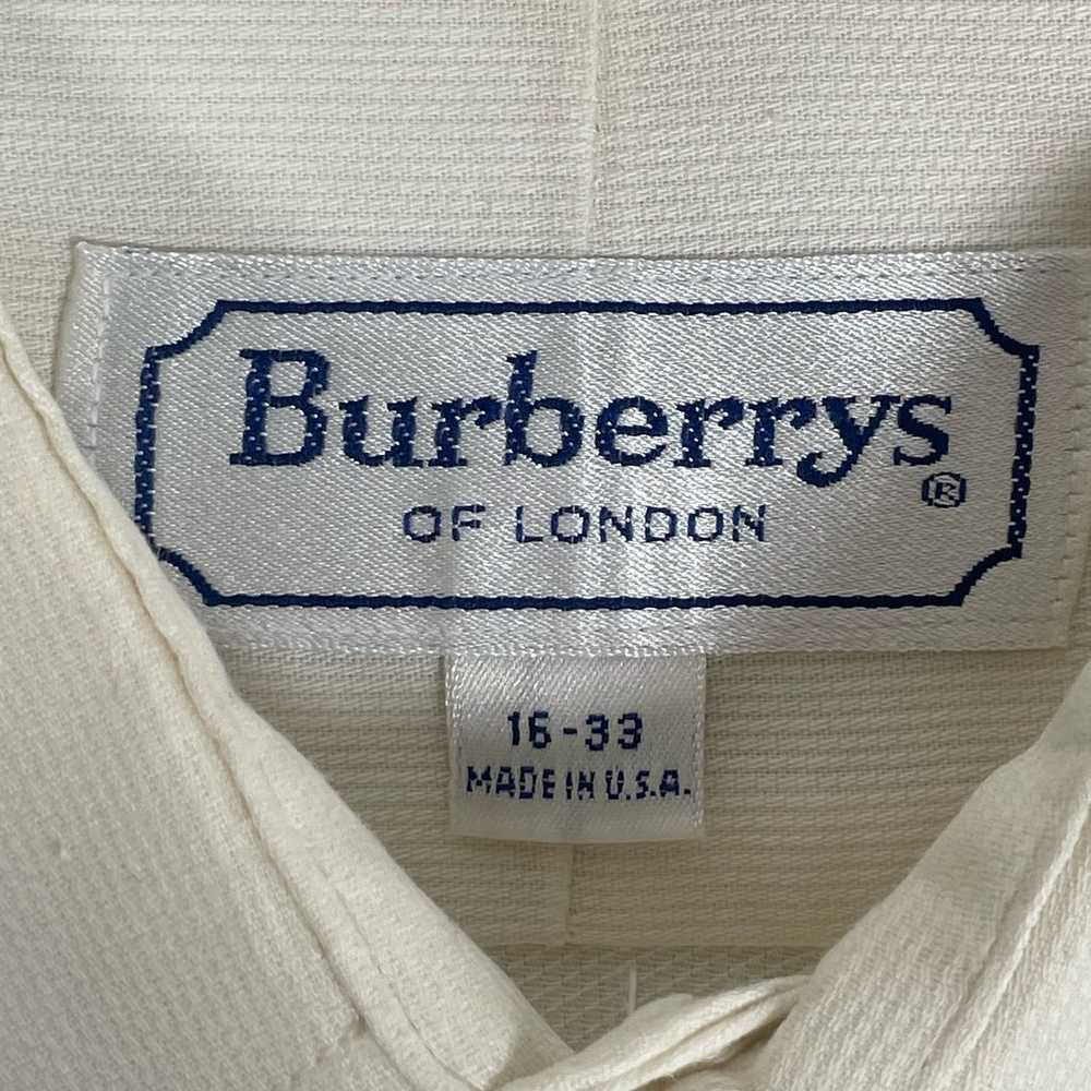 Vintage Burberry Men's Button Down Dress Shirt si… - image 7