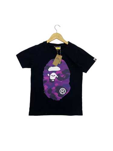 Bape Color sale Camo Purple Ape Head Tee