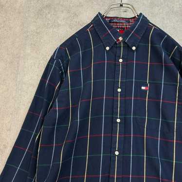 80s-90s long-sleeve shirt Tommy Hilfiger vintage c