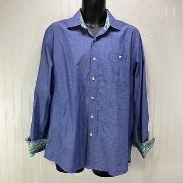 BUGATCHI Long Sleeve Dress Shirt