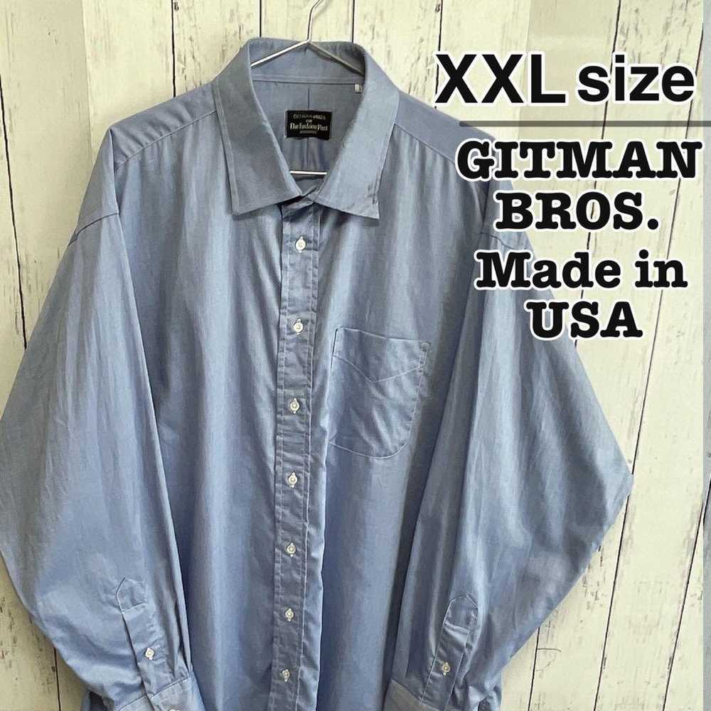 GITMAN BROS. USA Made Dress Shirt 2X Long Sleeve … - image 1