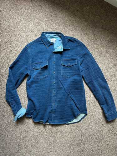 Faherty Faherty Indigo died shirt, jacket Medium