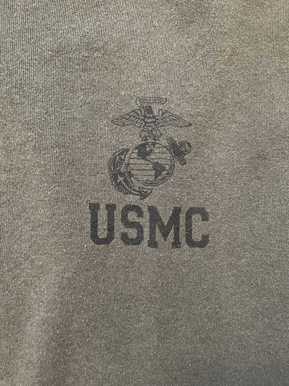 Vintage Vintage USMC Green crew neck - image 4