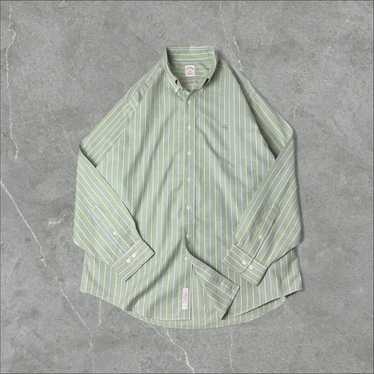 Brooks Brothers striped long-sleeve BD shirt L gre