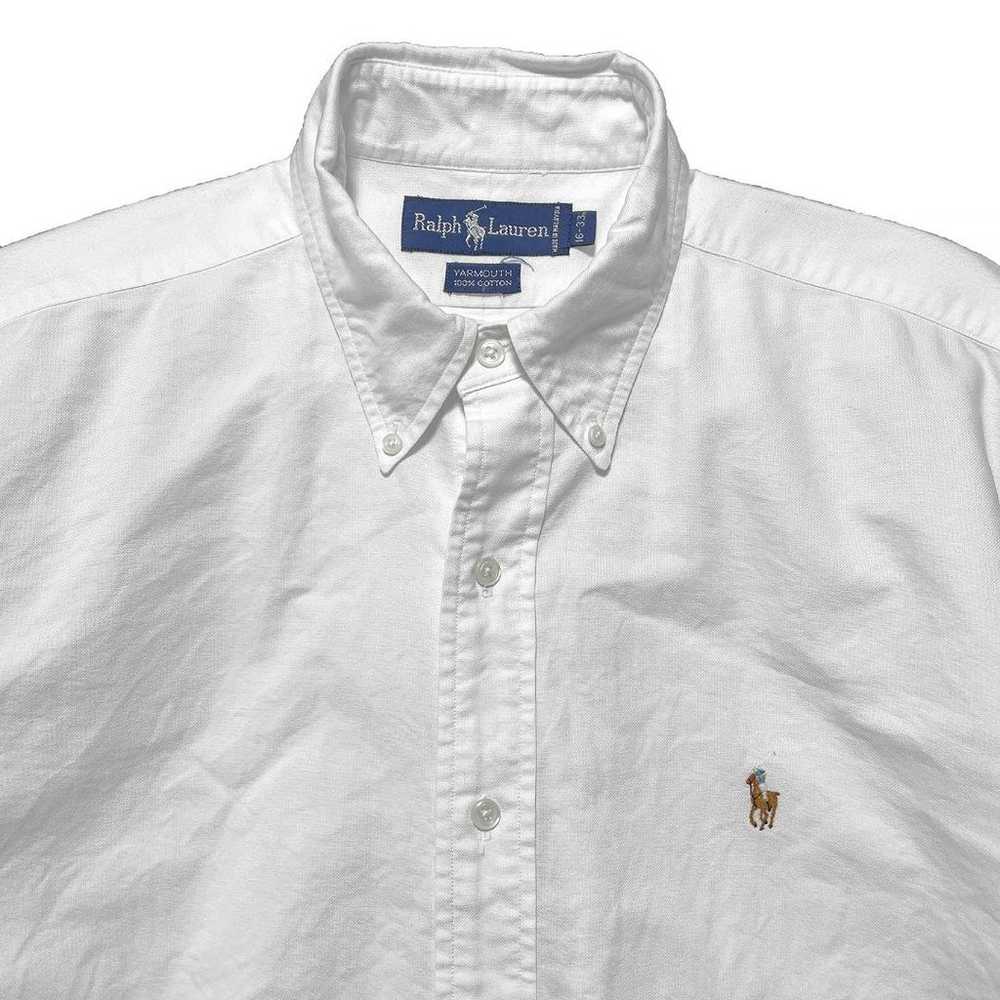 Vintage 90s Ralph Lauren Oxford Cotton Long Sleev… - image 3