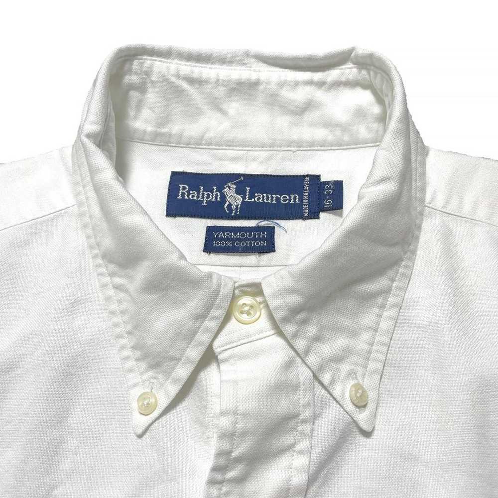 Vintage 90s Ralph Lauren Oxford Cotton Long Sleev… - image 4