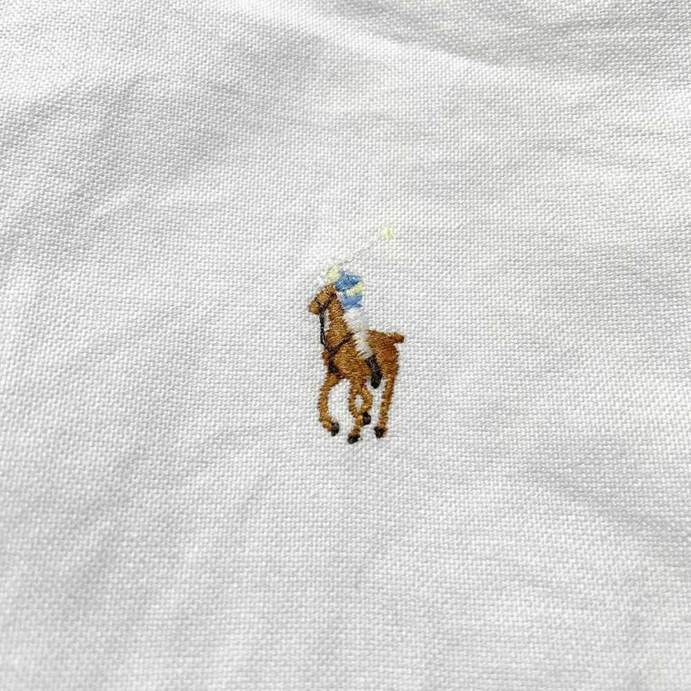 Vintage 90s Ralph Lauren Oxford Cotton Long Sleev… - image 5