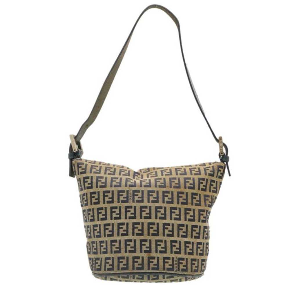 Fendi FENDI ZucchinoCanvas Shoulder Bag Brown - image 2