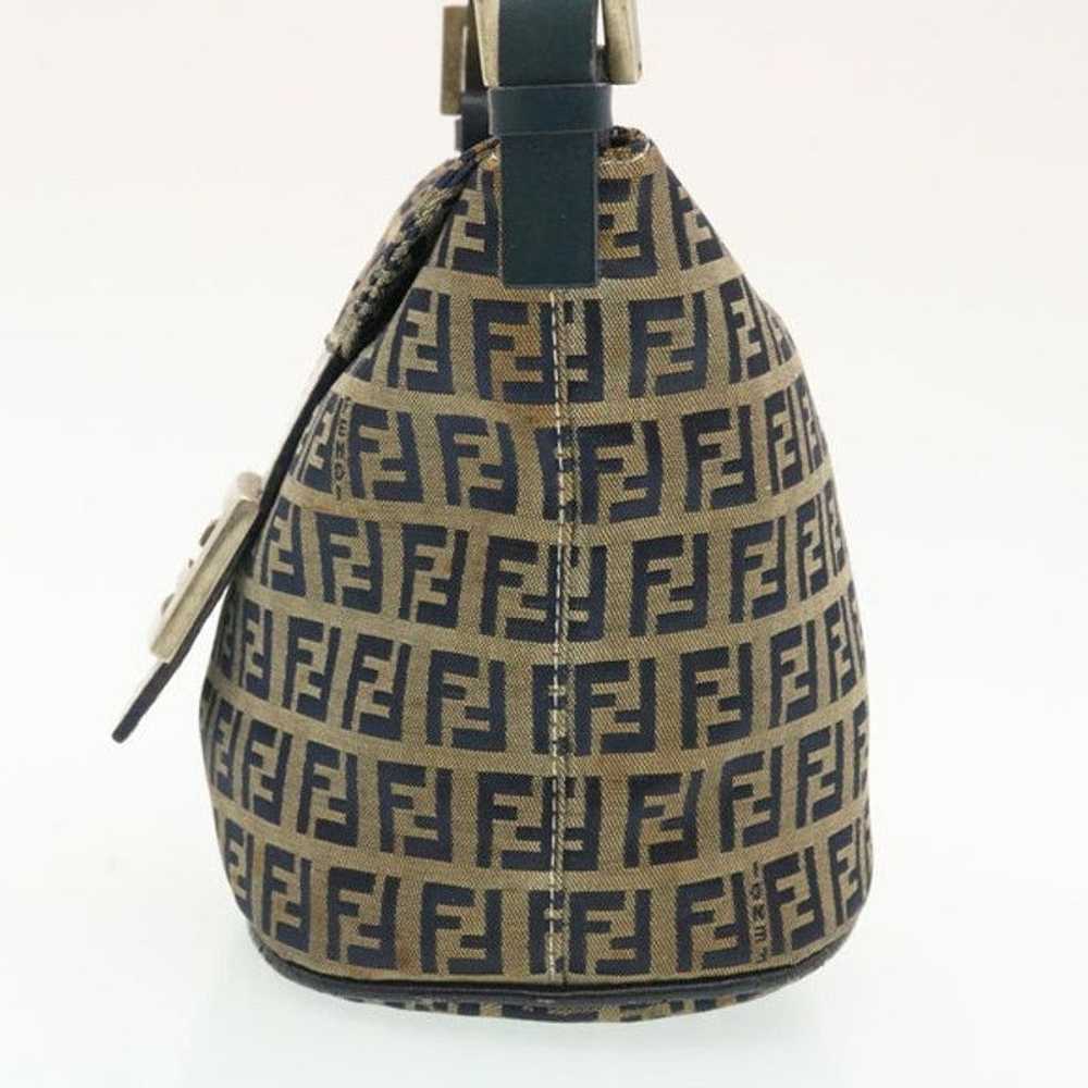 Fendi FENDI ZucchinoCanvas Shoulder Bag Brown - image 3