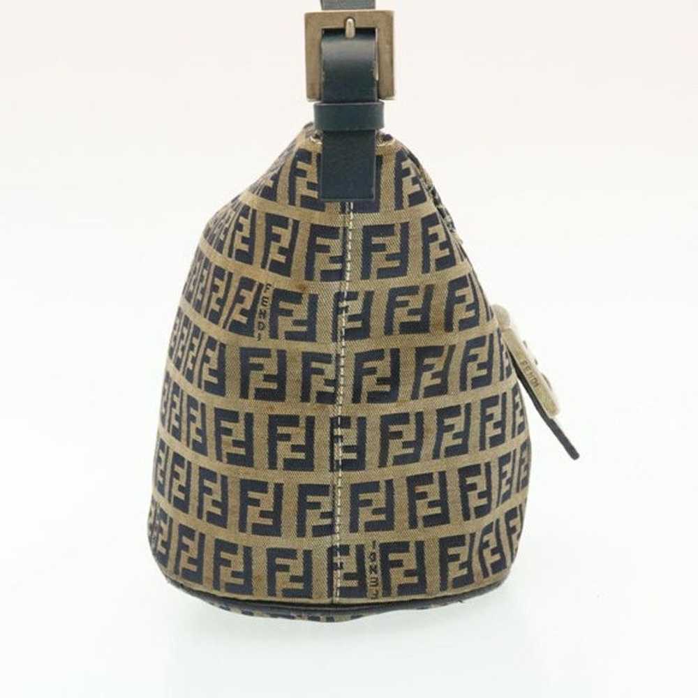 Fendi FENDI ZucchinoCanvas Shoulder Bag Brown - image 4