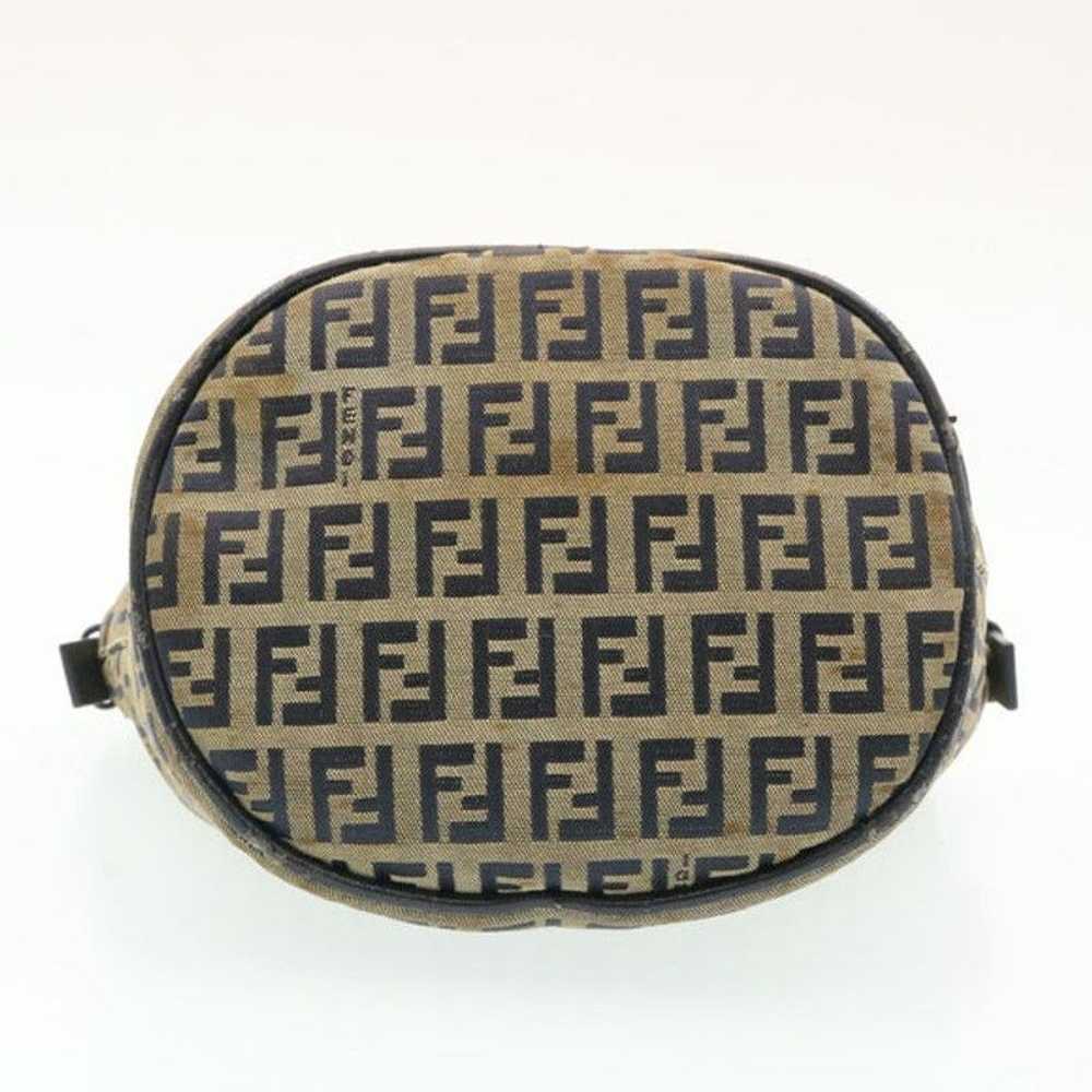 Fendi FENDI ZucchinoCanvas Shoulder Bag Brown - image 5