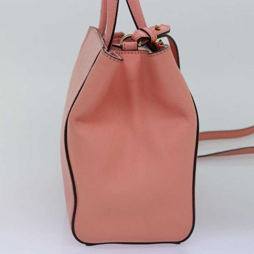 Fendi FENDI To joule Hand Bag Leather Pink - image 4