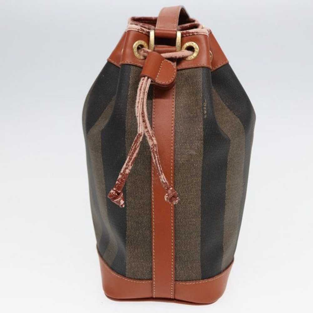 Fendi FENDI Pecan Canvas Shoulder Bag PVC Leather… - image 4