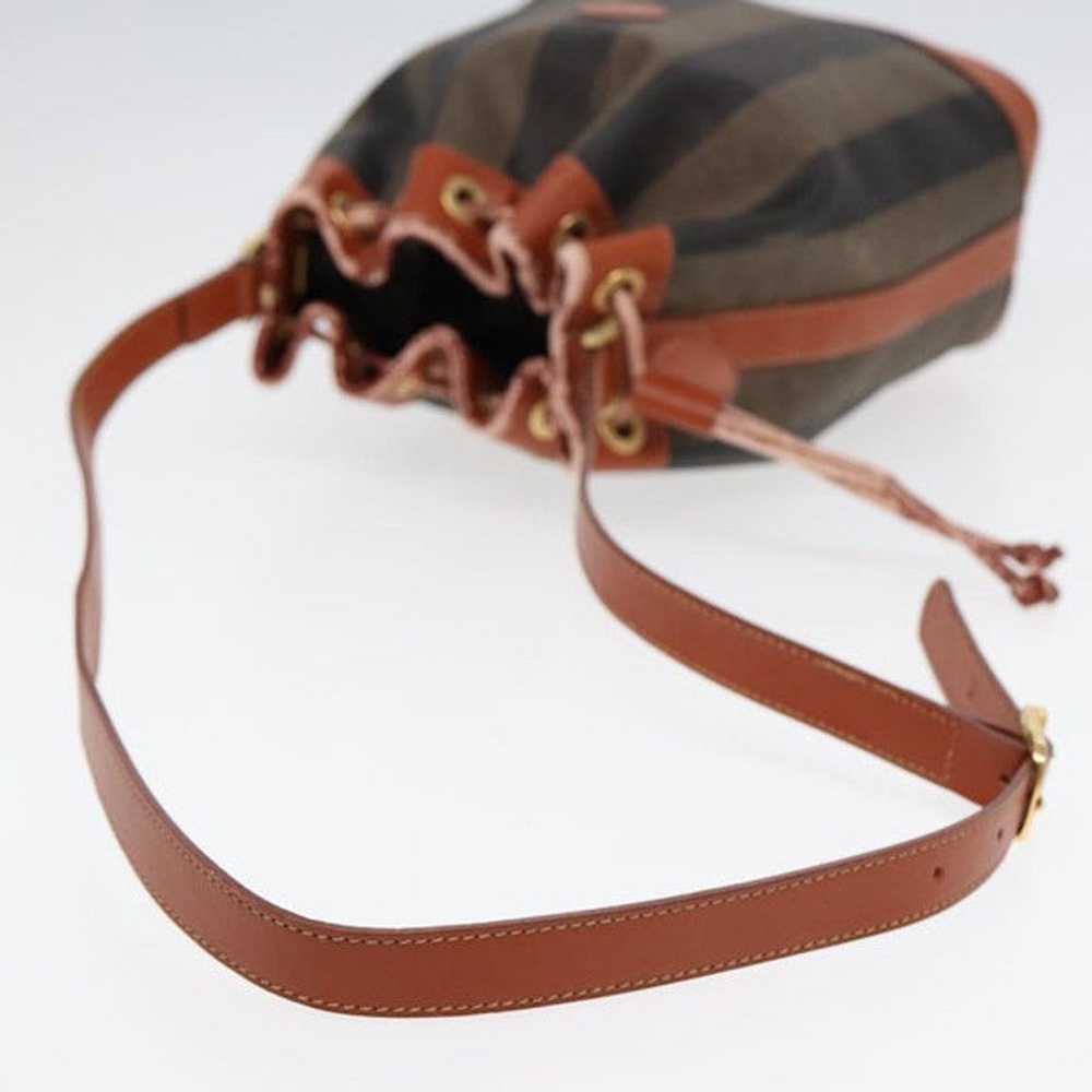 Fendi FENDI Pecan Canvas Shoulder Bag PVC Leather… - image 7