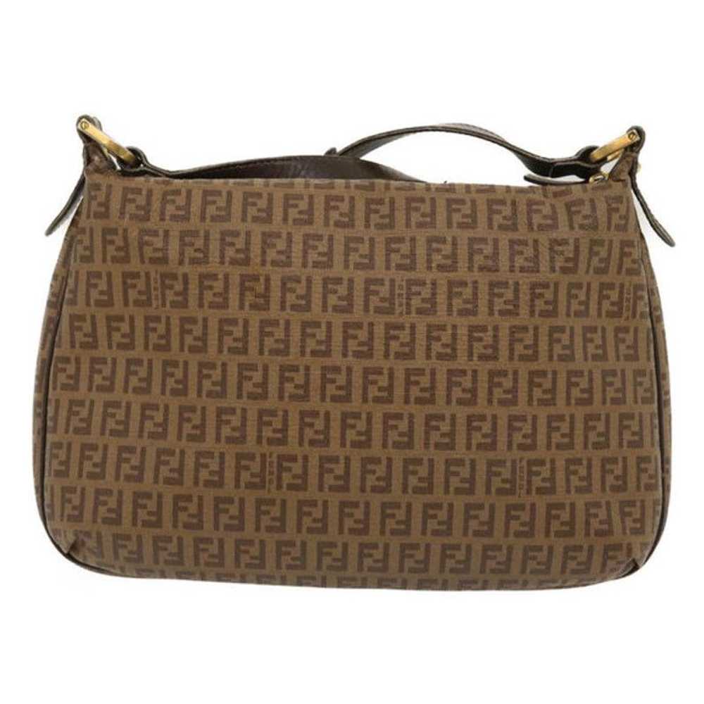 Fendi FENDI Zucchino Canvas Shoulder Bag Brown - image 2