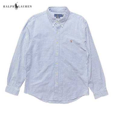 Vintage Ralph Lauren Oxford Cotton Gingham Check … - image 1