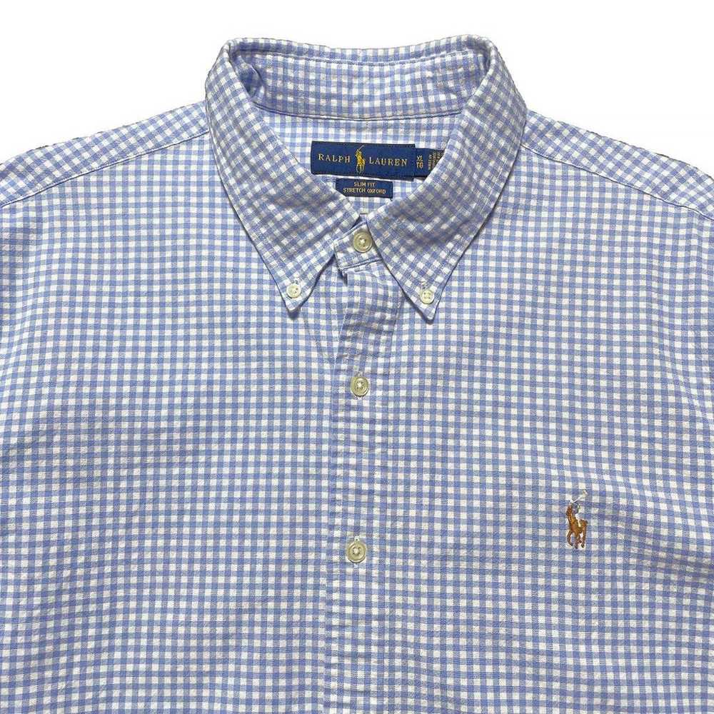 Vintage Ralph Lauren Oxford Cotton Gingham Check … - image 3