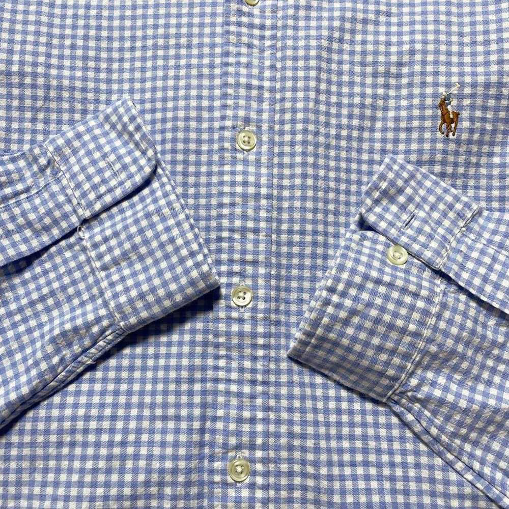 Vintage Ralph Lauren Oxford Cotton Gingham Check … - image 6