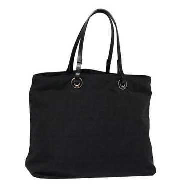 Fendi FENDI Zucca Canvas Hand Bag Black - image 1