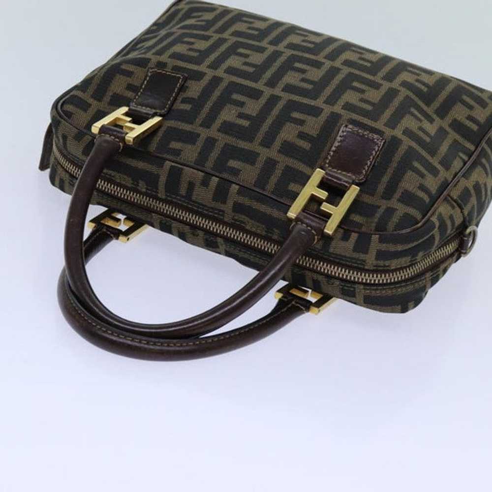 Fendi FENDI Zucca Canvas Hand Bag Brown Black - image 6