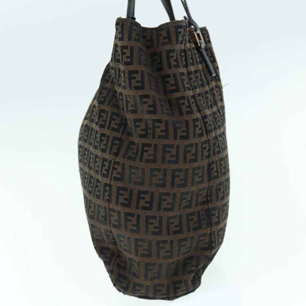 Fendi FENDI Zucchino Canvas Tote Bag Brown - image 5