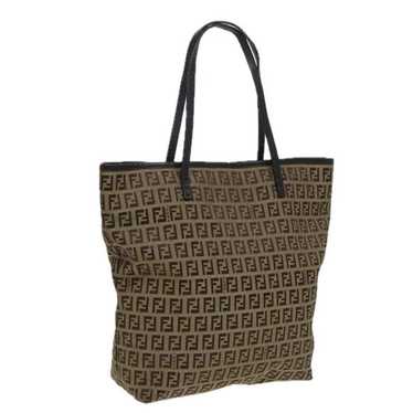 Fendi FENDI Zucchino Canvas Tote Bag Beige - image 1