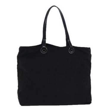 Fendi FENDI Zucca Canvas Hand Bag Black