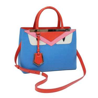 Fendi FENDI Hand Bag Leather Blue