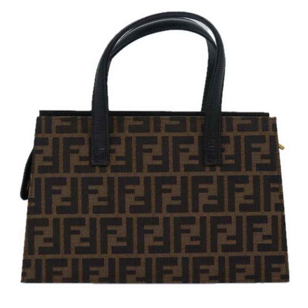 Fendi FENDI Zucca Canvas Hand Bag Brown Black - image 2