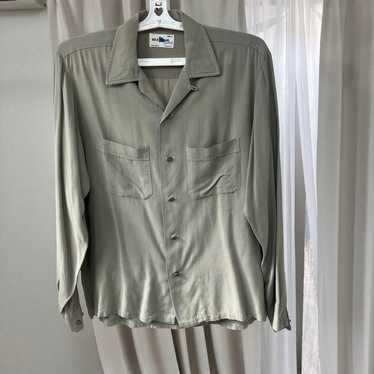 50s 60s Vintage Rayon Shirt