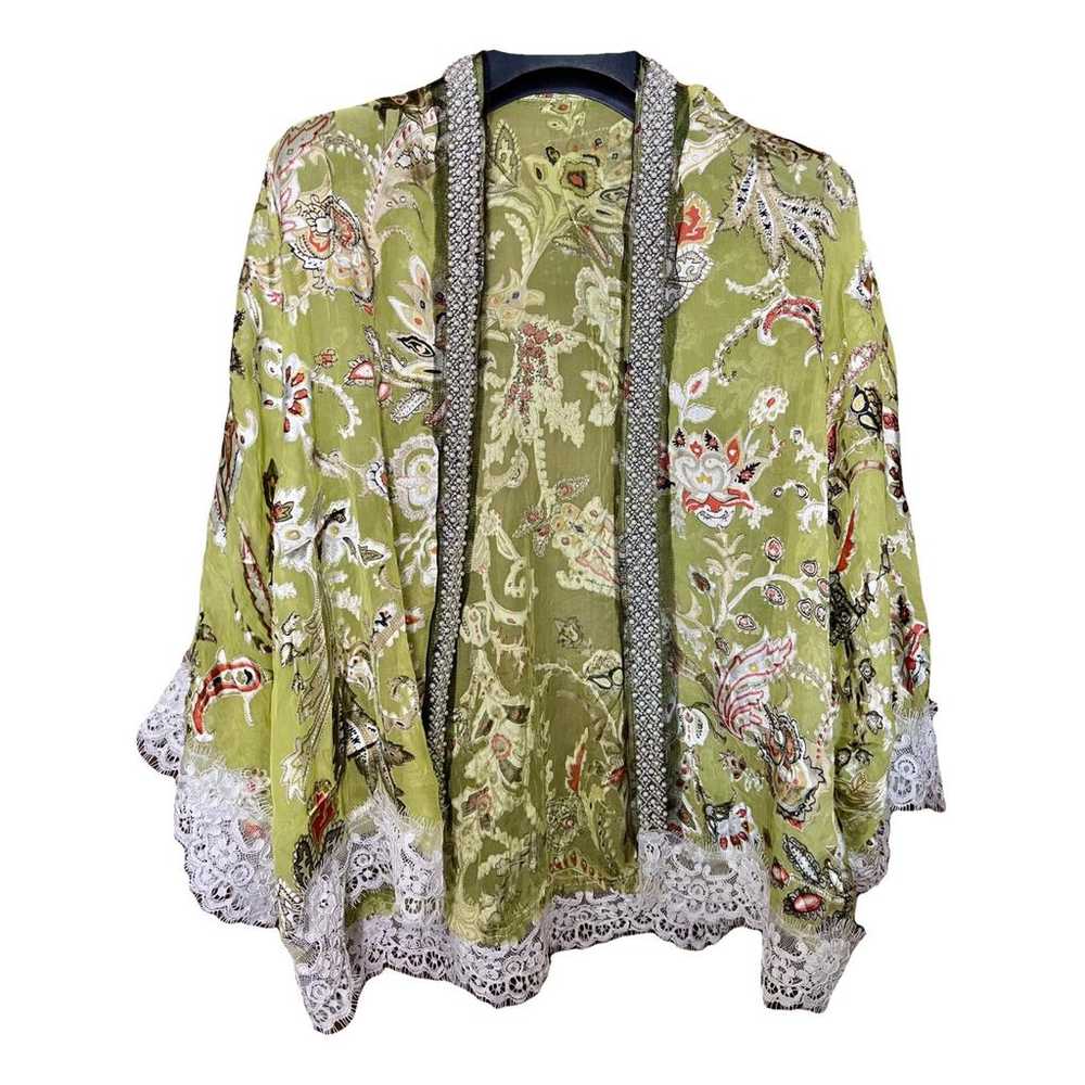 Non Signé / Unsigned Kimono silk jacket - image 1