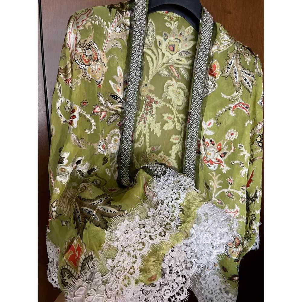 Non Signé / Unsigned Kimono silk jacket - image 2